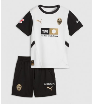 Valencia Primera Equipación Niños 2024-25 Manga Corta (+ Pantalones cortos)